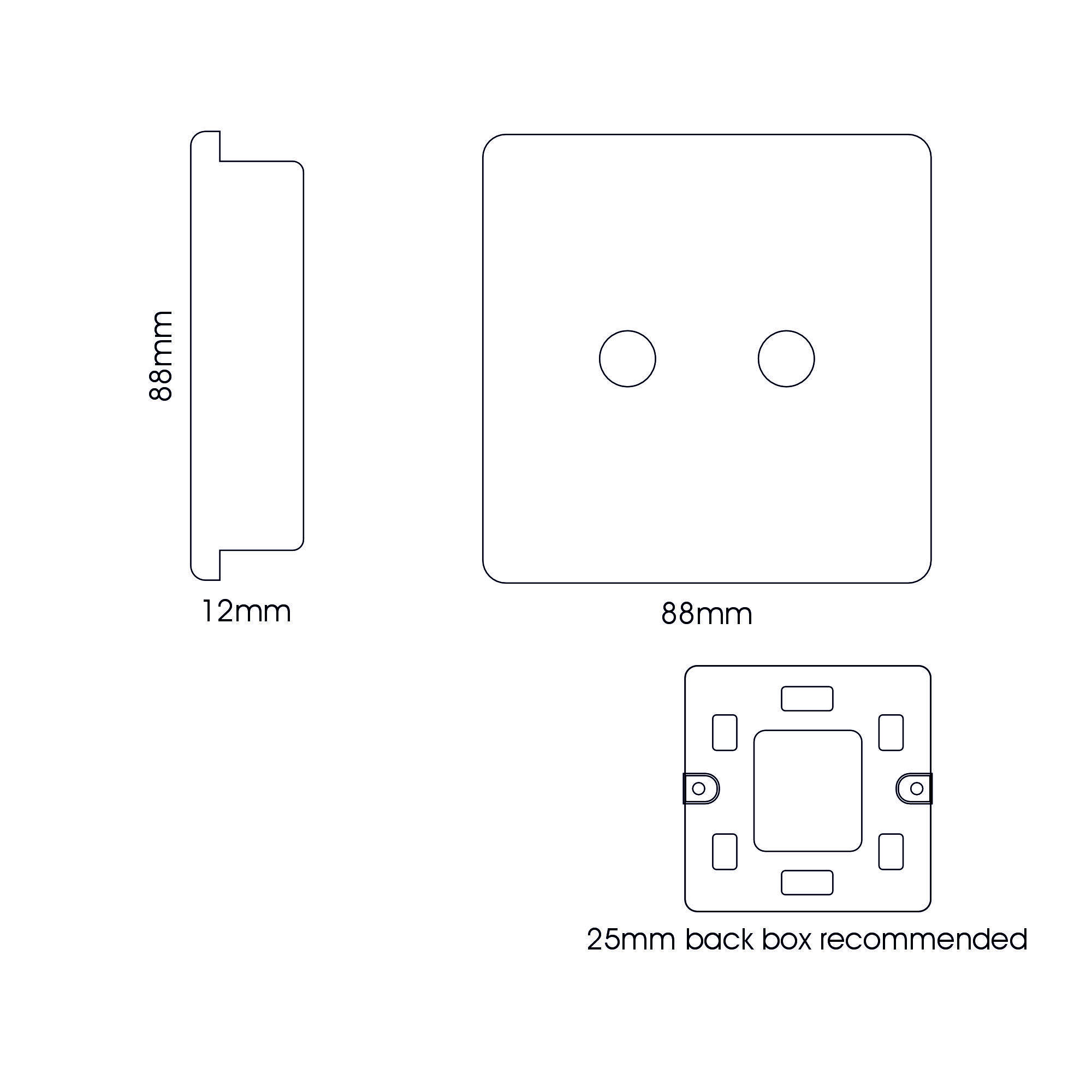 Matt White Wiring Accessories Trendi Decorative Screwless